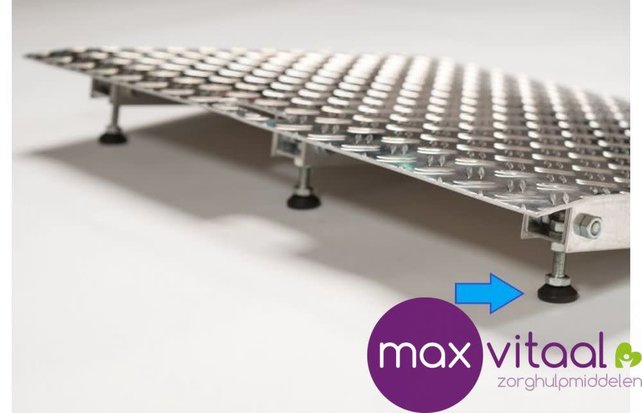 Verstelbare aluminium drempelhulpen 4,5 - 6,5 cm Verstelbare aluminium drempelhulpen 4,5 - 6,5 cm