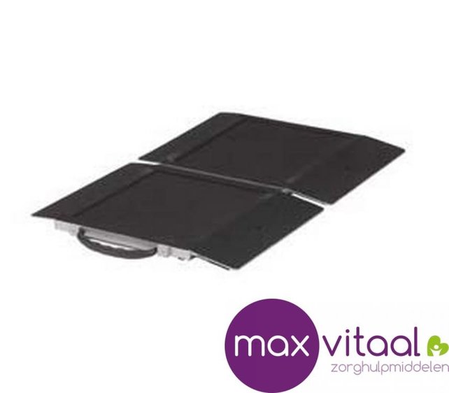 Opvouwbare metalen drempelhulp 76 x 40 cm