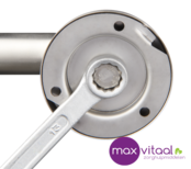 Secucare Wandbeugel RVS geborsteld ø25 Secucare Wandbeugel RVS geborsteld ø25