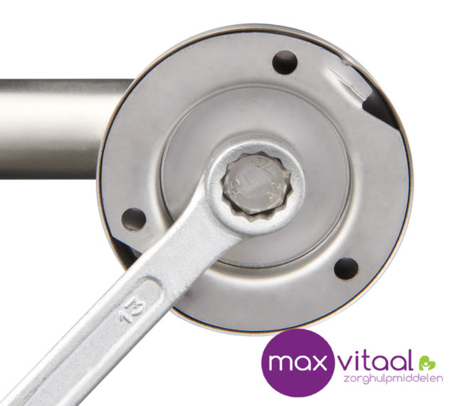 Secucare Wandbeugel RVS geborsteld ø25 Secucare Wandbeugel RVS geborsteld ø25