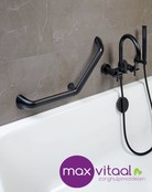 SecuCare Wandbeugel aluminium hoek 45˚, zwart