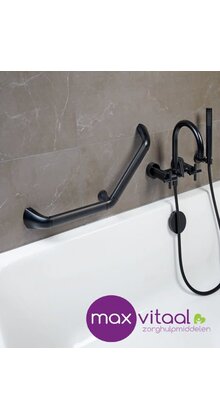 SecuCare Wandbeugel aluminium hoek 45˚, zwart