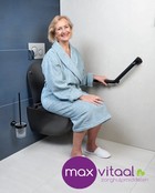 SecuCare Wandbeugel aluminium hoek 45˚, zwart