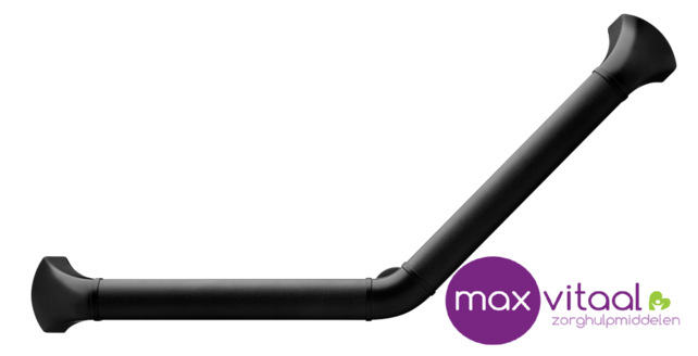 SecuCare Wandbeugel aluminium hoek 45˚, zwart