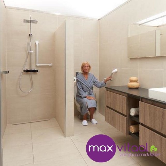 SecuCare Wandbeugel aluminium hoek 45˚, wit SecuCare Wandbeugel aluminium hoek 45˚, wit