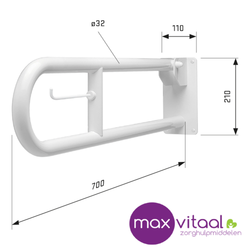 SecuCare Toiletbeugel opklapbaar