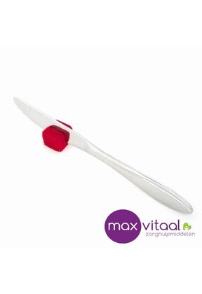 Bestekhouder mes rood