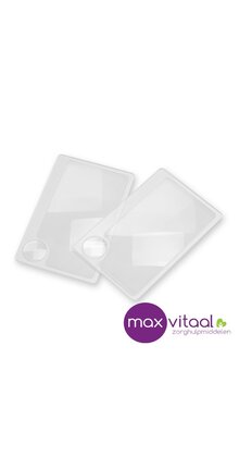 Vergrootglas visitekaartje 8,5x5cm (per 2 stuks)