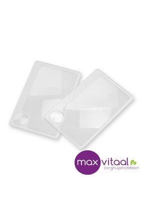 Vergrootglas visitekaartje 8,5x5cm (per 2 stuks)