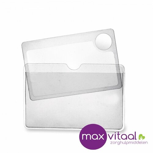 Vergrootglas visitekaartje 8,5x5cm (per 2 stuks)