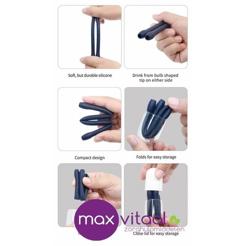 TravelStraw opvouwbaar siliconen rietje TravelStraw opvouwbaar siliconen rietje