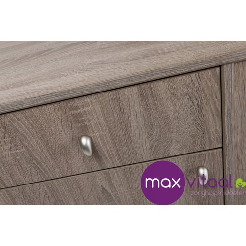 Nachtkast 385, verrijdbaar en voorzien van tafelblad