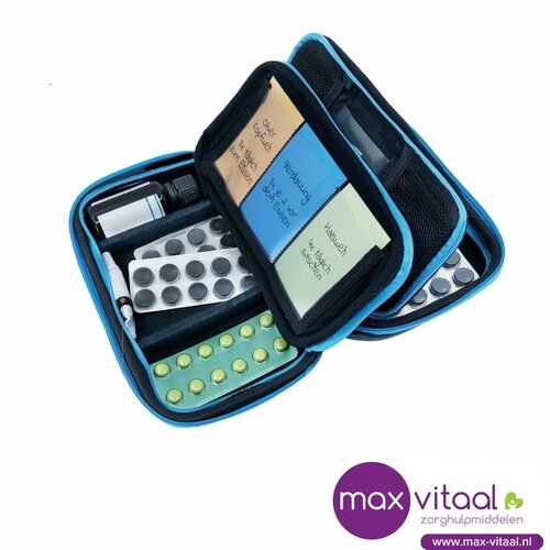 Pillbase Travel - zwart / blauw