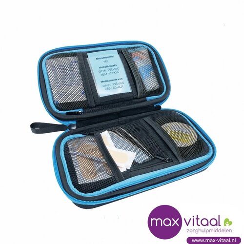 Pillbase Travel - zwart / blauw