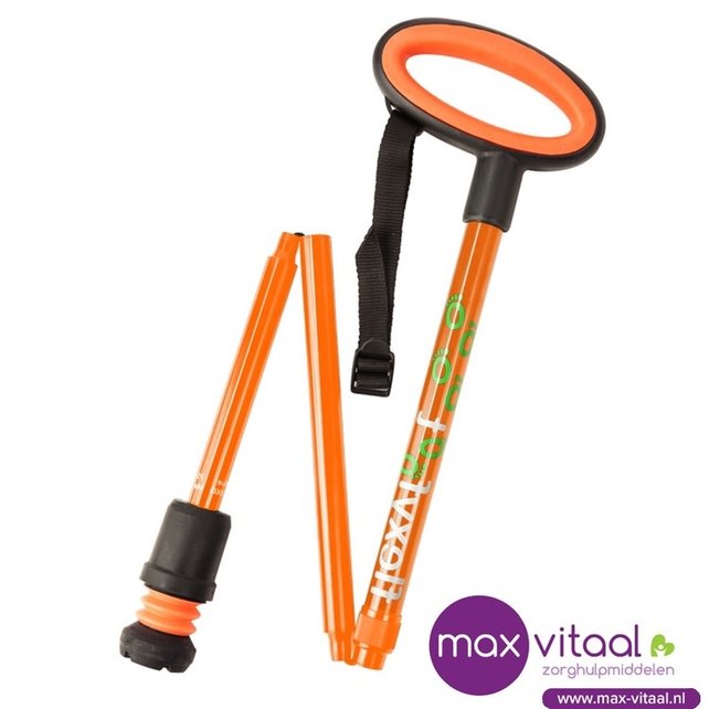 Wandelstok met ovalen handvat