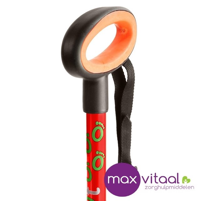 Wandelstok met ovalen handvat