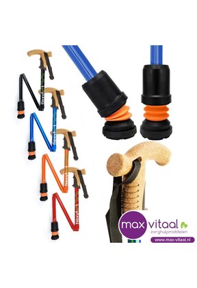 Wandelstok met kurken handvat (opvouwbaar) -