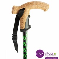 Wandelstok met kurken handvat -