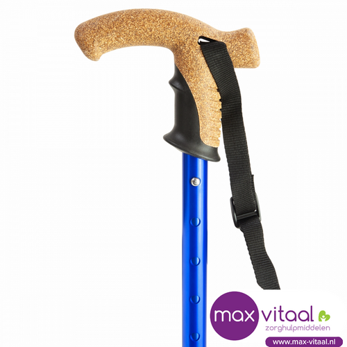 Wandelstok met kurken handvat -
