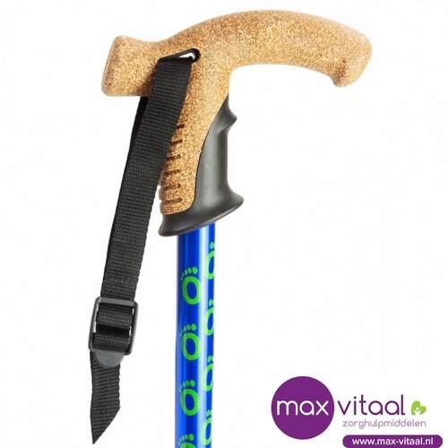 Wandelstok met kurken handvat -