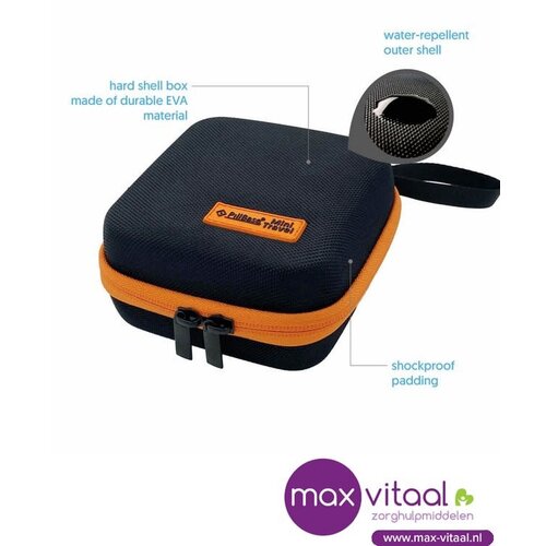 Pillbase Travel Mini - zwart / oranje Pillbase Travel Mini - zwart / oranje