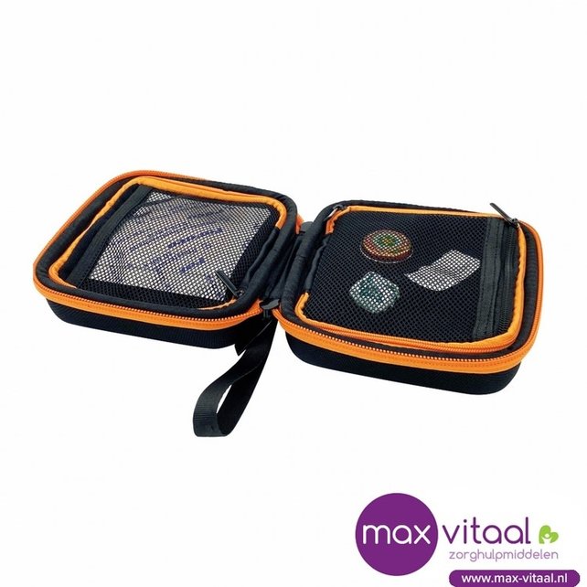 Pillbase Travel Mini - zwart / oranje