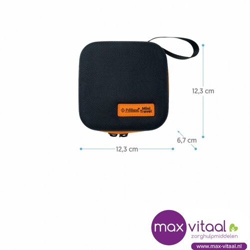 Pillbase Travel Mini - zwart / oranje Pillbase Travel Mini - zwart / oranje