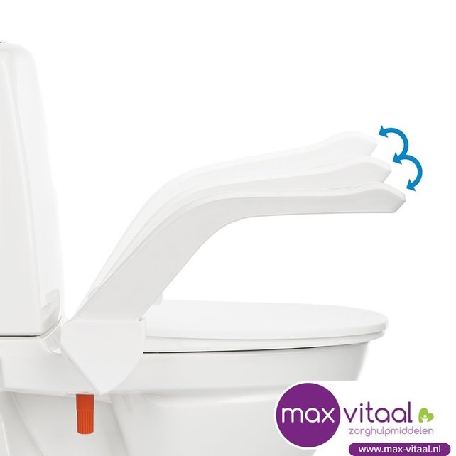 Etac My-Loo toiletverhoger vaste montage met armsteunen
