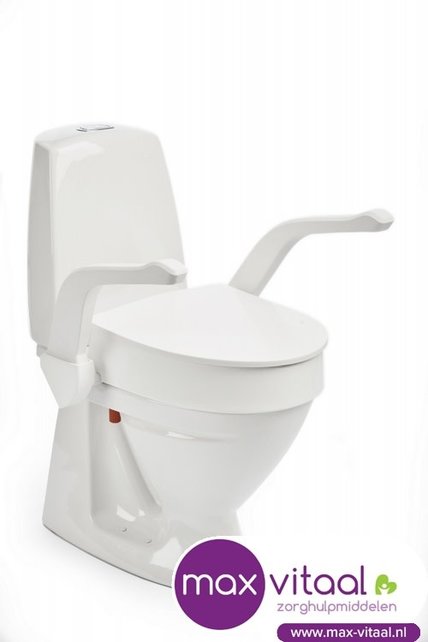 Etac My-Loo toiletverhoger vaste montage met armsteunen