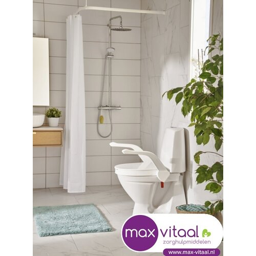 Etac My-Loo toiletverhoger vaste montage met armsteunen