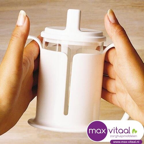 Drinkbeker Tasty inclusief houder en tuitdeksel