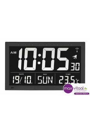 Radiografische klok met temperatuur XL