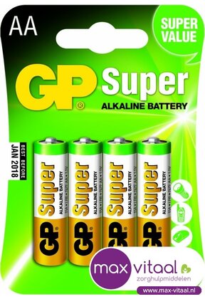 Batterijen AA blister 4 stuks