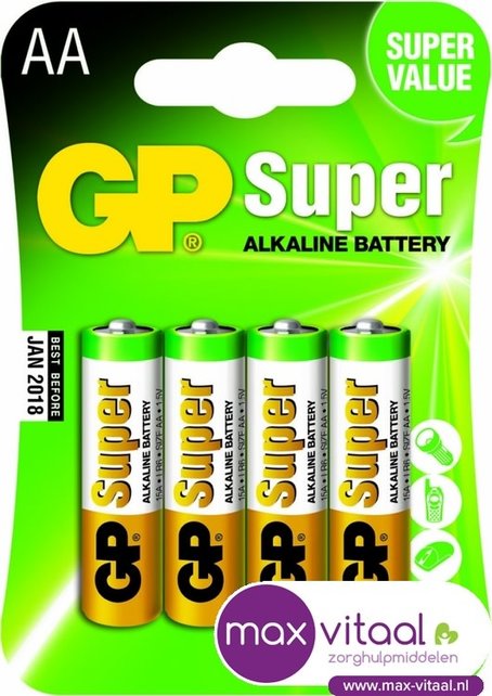 Batterijen AA blister 4 stuks Batterijen AA blister 4 stuks