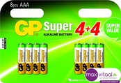 Batterijen AAA multipack 8 stuks