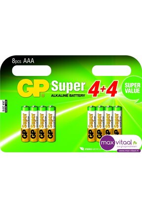 Batterijen AAA multipack 8 stuks