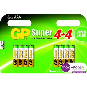 Batterijen AAA multipack 8 stuks