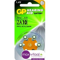 Zink Air hoorapparaat batterijen - ZA10, blister 6 stuks