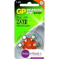 Zink Air hoorapparaat batterijen - ZA13, blister 6 stuks