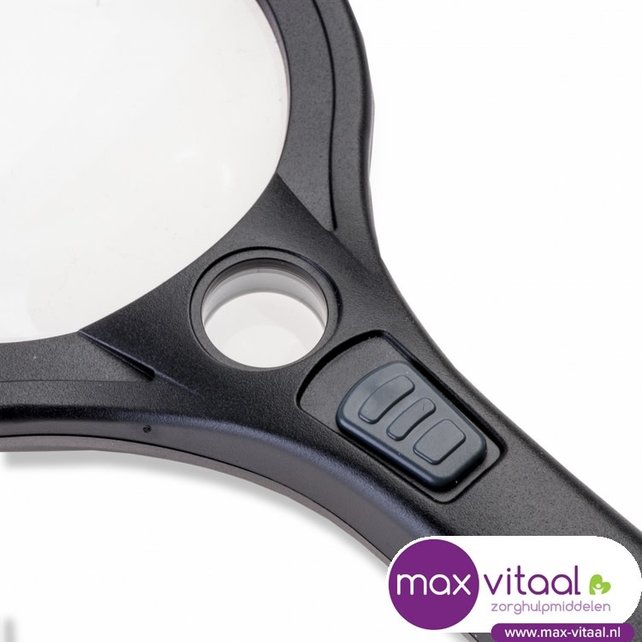 Vergrootglas rond met ledverlichting -