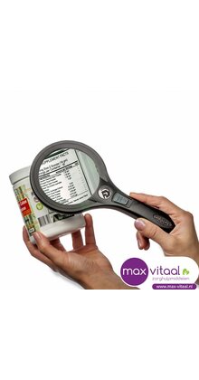 Vergrootglas rond met ledverlichting -