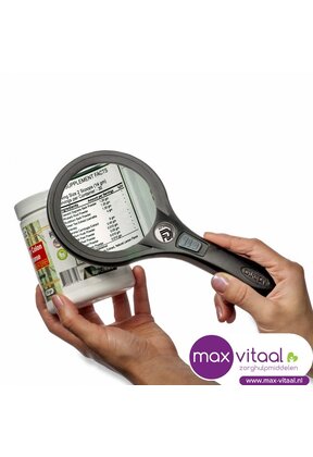 Vergrootglas rond met ledverlichting -