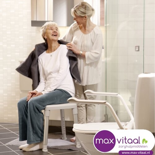 Support toiletbril met armsteunen