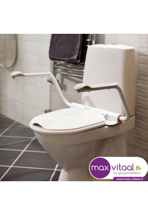 Support toiletbril met armsteunen