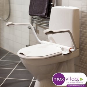 Support toiletbril met armsteunen