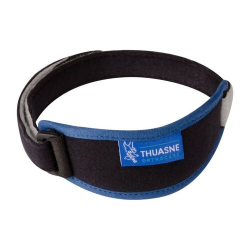 Patella Brace, zwart met blauw, universeel