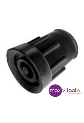 Wandelstokdop 19mm  zwart