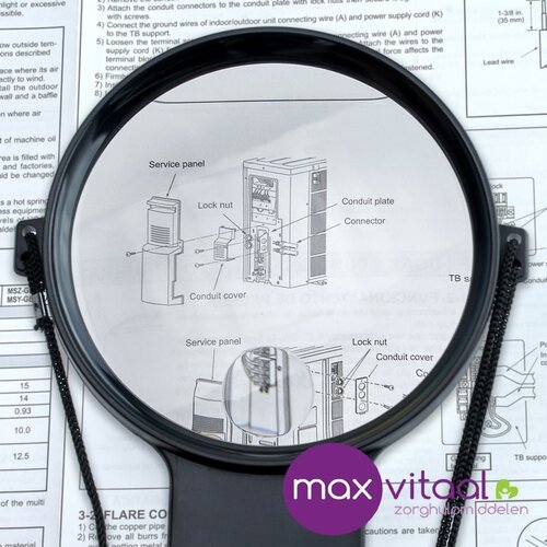 Vergrootglas nekmodel  rond ⌀10,5cm