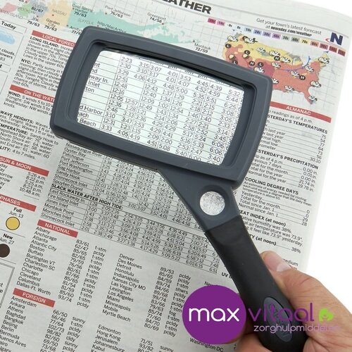 Vergrootglas rechthoek 12,5x24cm Vergrootglas rechthoek 12,5x24cm