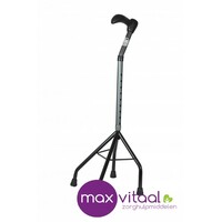Wandelstok 4-poot gebogen bovendeel